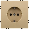 Розетка штепсельная SCHUKO 16A/250 В, золотой Kollinger Eclipse EC-014GD