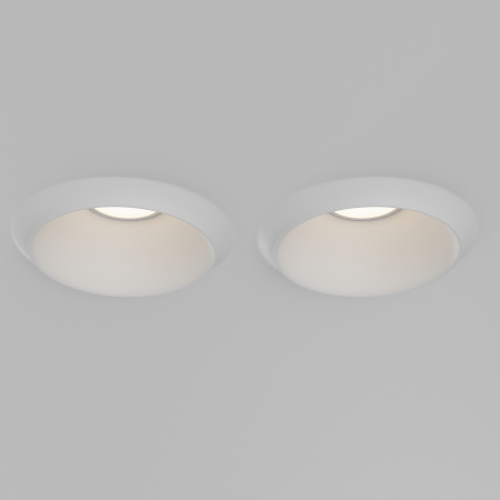 Светильник встраиваемый Maytoni Gyps Modern DL124-GU10-02-TRS-W