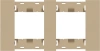 Рамка 2 пост MEITON шампань матовый AA4802M2ACH