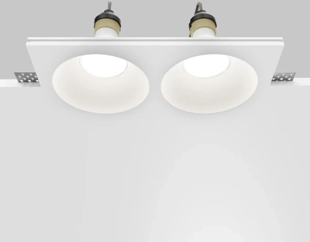 Светильник встраиваемый Maytoni Gyps Modern DL129-GU10-02-W