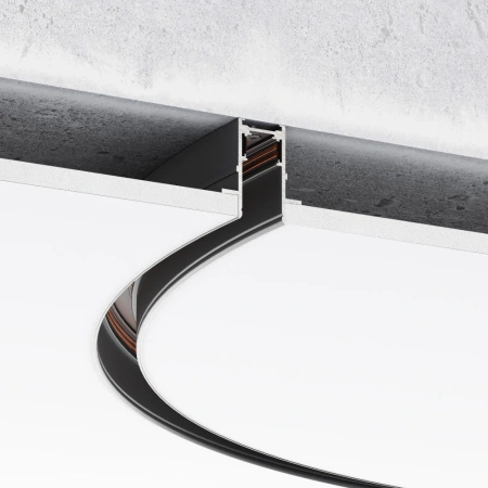 Slim Magnetic Встраиваемый радиусный шинопровод черный ⌀ 1200мм 85159/00 Elektrostandard 85159/00