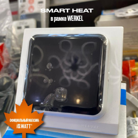 Программируемый терморегулятор с возможностью управления через смартфон IQ Watt SMART HEAT Wi-Fi BLACK 00411