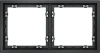 Рамка пластиковая на 2 поста Voltum S70 графит Soft touch (VLS100207)