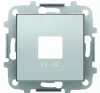 USB зарядка алюминий ABB Sky Niessen 2CLA858500A1301|2CLA818500A1001