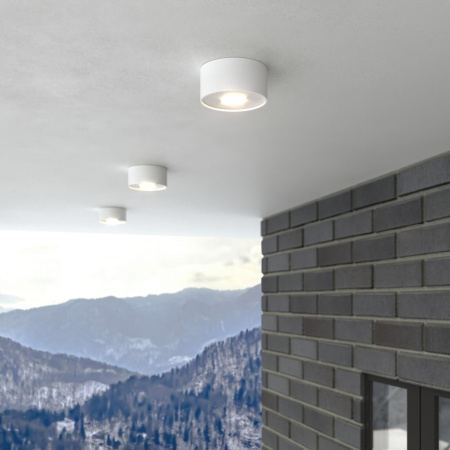 Уличный потолочный светильник Light LED 2135 IP65 Elektrostandard 35141/H белый