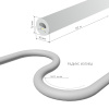 Светодиодный гибкий неон 220 В 9.6 Вт/м 144 Led/м 2835 IP67, круглый холодный белый 6500К, 50 м Elektrostandard Гибкий неон 220V 9,6W 144Led 2835 IP67 круглый холодный белый, 50 м