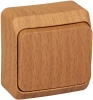 Переключатель 1-клавишный Systeme Electric Etude, бук BA10-004T