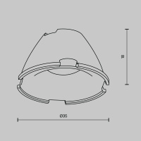 Линза 18° для Alfa LED Maytoni Accessories LensD35-18