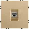 Розетка Ethernet RJ45 Cat.6, золотой Kollinger Eclipse EC-017GD