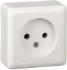 Розетка без заземления 10А Systeme Electric Hit, БЕЛЫЙ RA10-131-B