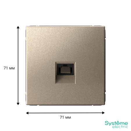 GAL000583 Systeme Electric Schneider Electric ArtGallery цвет шампань
