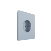 Розетка С/У с ЗК (250В, 16А, защит.шторки), Стальное небо Systeme Electric Infinity (FSE001145)