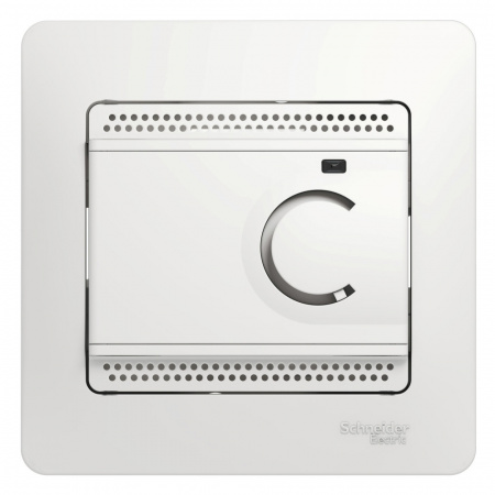 Термостат электронный теплого пола с датчиком Systeme Electric (Schneider Electric) Glossa белый GSL000138
