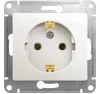 Розетка с заземлением 16А Systeme Electric Glossa, перламутр GSL000643
