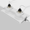 Светильник встраиваемый Maytoni Gyps Modern DL124-GU10-02-TRS-W