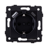 Розетка штепсельная SCHUKO 16A/250 В с USB A+C 20W, черный Kollinger REA-004BK для Aspekt, Eleganz, Reflex