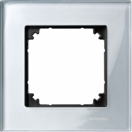 Рамка 1-постовая стеклянная Schneider Electric M-Elegance Merten Systeme M, MTN4010-3260, алмаз