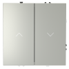 Выключатель для жалюзи 10А Voltum S70 сталь Soft touch пластик (VLS020705)