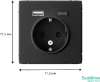 GAL001032 Systeme Electric Schneider Electric ArtGallery цвет карбон