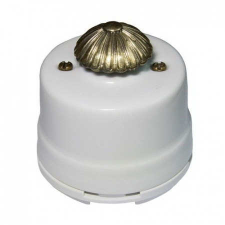 Светорегулятор 60-600W для наружного монтажа белый OP.DM.WT Salvador