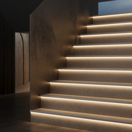 LL-2-ALP025 Встраиваемый алюминиевый профиль для подсветки ступеней (под ленту до 11mm) Elektrostandard LL-2-ALP025
