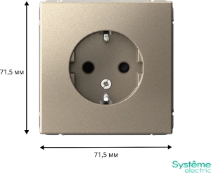 GAL000545 Systeme Electric Schneider Electric ArtGallery цвет шампань
