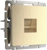 Розетка Ethernet RJ-45 шампань рифленый Werkel Встраиваемые механизмы шампань рифленый W1181010