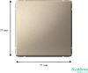 GAL000511 Systeme Electric Schneider Electric ArtGallery цвет шампань