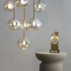 Потолочный светильник со стеклянными плафонами TK Lighting 11105 Lava Sabia