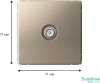 GAL000591 Systeme Electric Schneider Electric ArtGallery цвет шампань