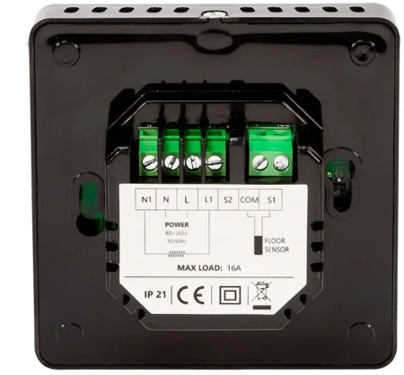 Терморегулятор ДЕВИ Prime Wi-Fi black (140F1143R)