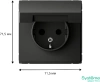 GAL001446 Systeme Electric Schneider Electric ArtGallery цвет базальт