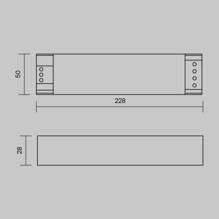 Блок питания для магнитных систем 48V, 200Вт, 48V, IP20 Maytoni Power Supply Magnetic PSL007-200W-48V-IP20