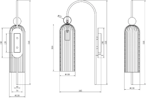 Бра Maytoni Antic MOD302WL-01W