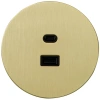 Розетка USB внутр. монтажа АРТ (золото) Salvador ART EU040112