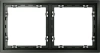 Рамка пластиковая на 2 поста Voltum S70 титан Soft touch (VLS100206)
