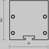 Комплект заглушек (для профиля 35×35) 2 шт., Maytoni ALM-3535BT-B-EC 642038