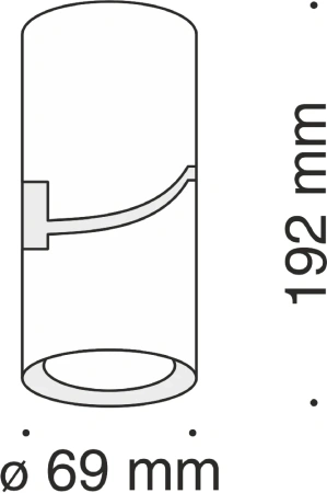 Спот светодиодный Maytoni Tube C019CW-01B