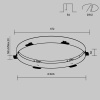 Основание для безрамочной установки светильника Zon в ГКЛ Maytoni Downlight DLA032-TRS90-W
