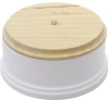Распред коробка (круглая) наружный монтаж Salvador РЕТРО PL.BOX5.1WT.NK
