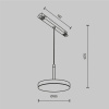 Трековый магнитный светодиодный светильник Maytoni Exility Plato TR123-4-15W-DS-B