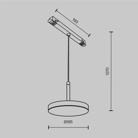 Трековый магнитный светодиодный светильник Maytoni Exility Plato TR123-4-15W-DS-B