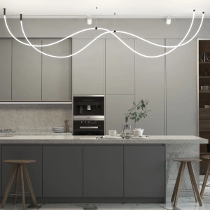 Подвесной трос для круглого гибкого неона Full light черный 2 м Elektrostandard FL 2830 черный