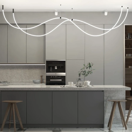 Подвесной трос для круглого гибкого неона Full light черный 2 м Elektrostandard FL 2830 черный