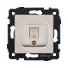 Розетка Ethernet RJ45 Cat.6, золотой Kollinger REA-018GD для Aspekt, Eleganz, Reflex