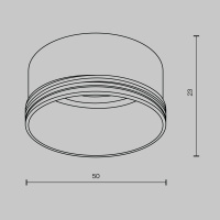 Кольцо декоративное для светильника Maytoni Focus LED  Ring M-12-W