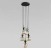 Подвесной светильник со стеклянными плафонами TK Lighting 11149 Sophia Green Cognac