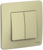 Двухклавишный переключатель (cх.6+6) скрытой установки 10А 250В Systeme Electric Blanca BLNVS106607, Бежевый