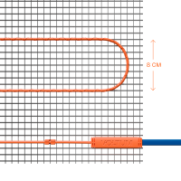 Нагревательный мат для теплого пола Voltum Т150 750 Вт 5 кв.м VLT01-150-5.0