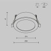 Светильник встраиваемый Maytoni Orb DL130-GX53-W